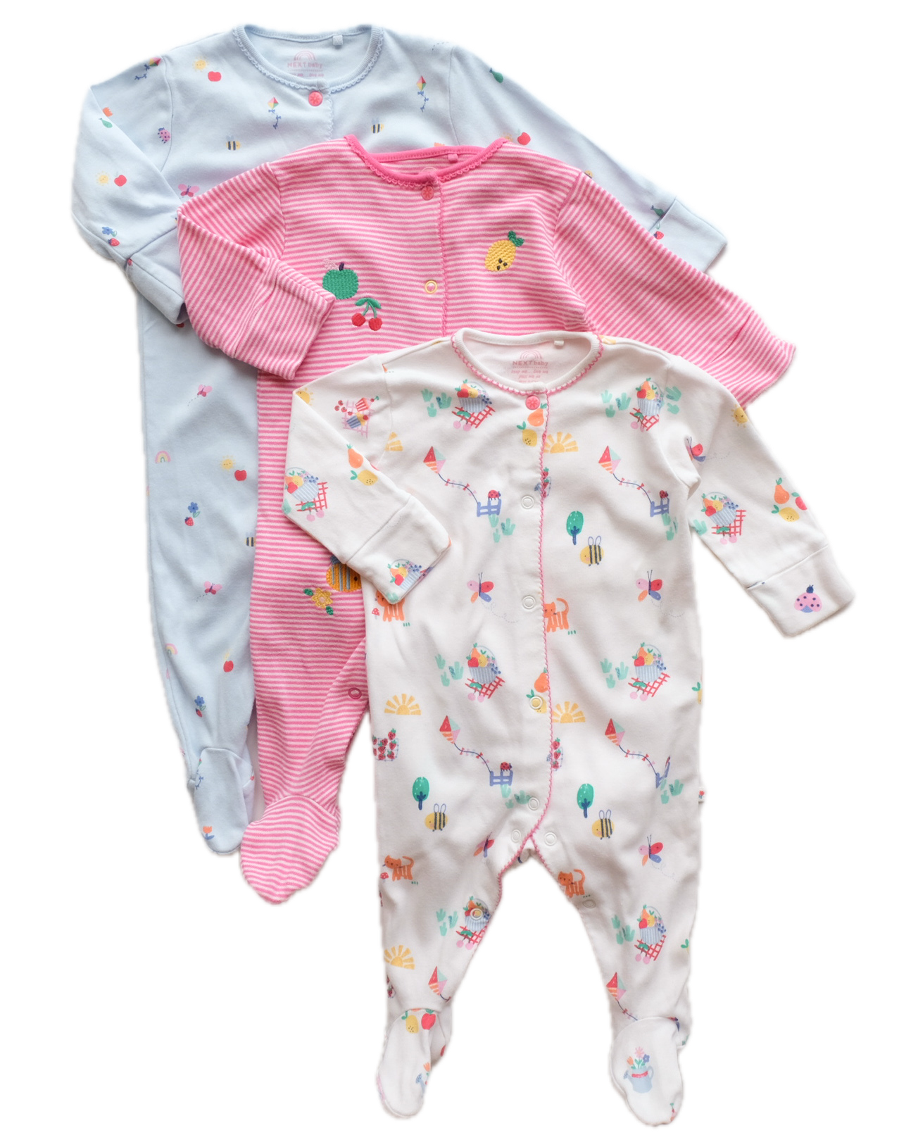 Lot de 3 pyjamas Next - 6 mois (68 cm)