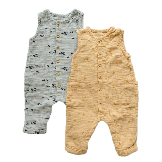 Lot de 2 combinaisons - 6 mois (67 cm)