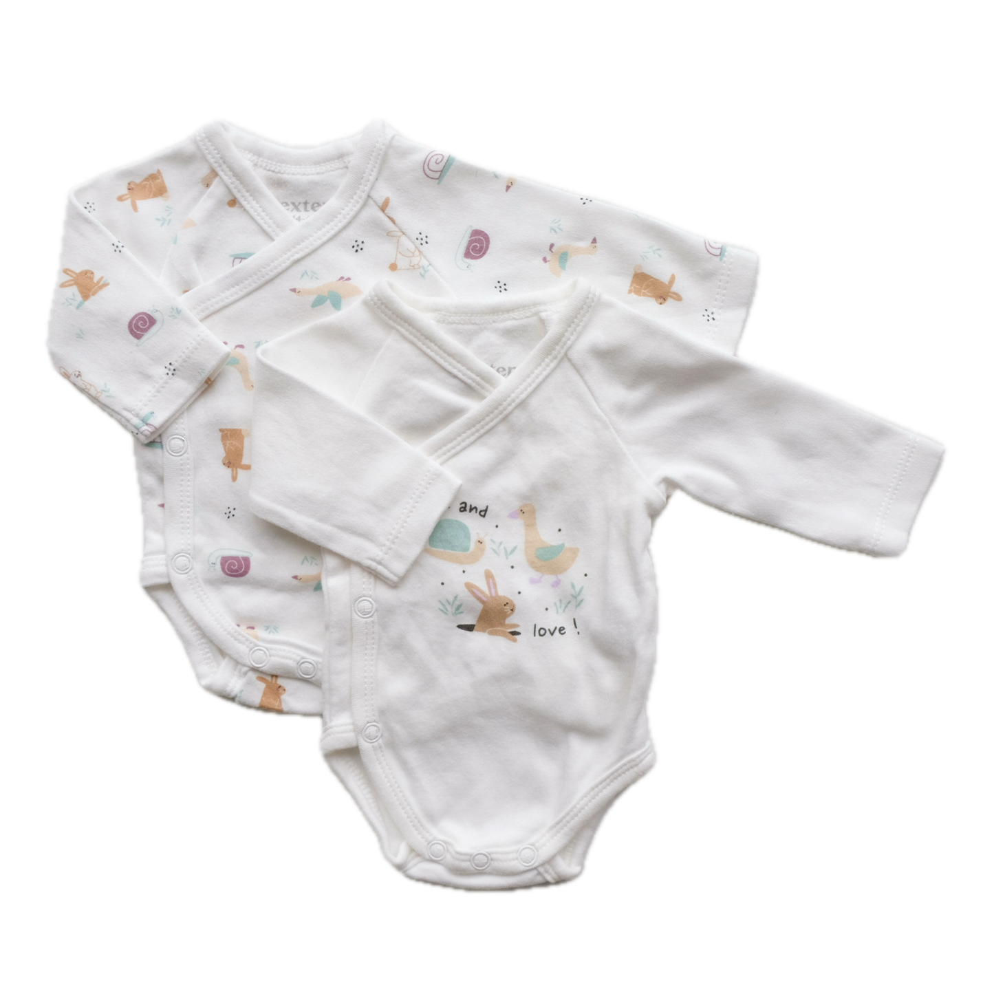 Lot de 2 bodies In Extenso - 0 mois (44/48 cm)