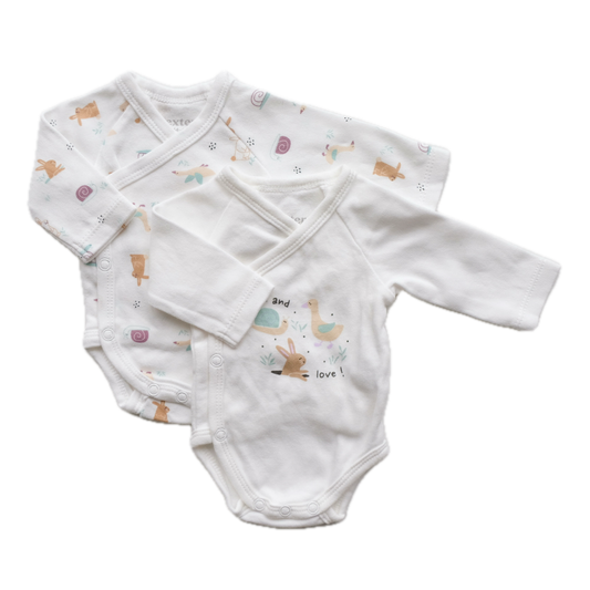 Lot de 2 bodies In Extenso - 0 mois (44/48 cm)