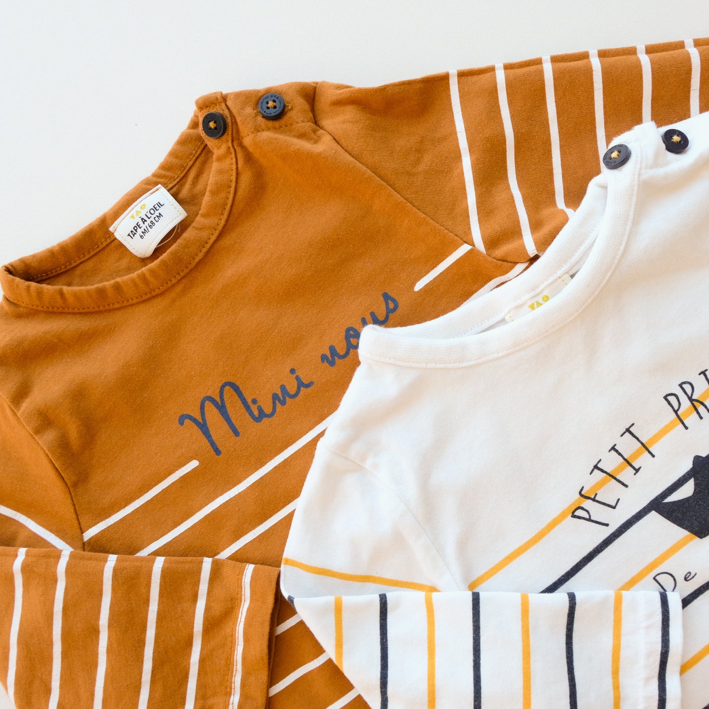 Lot de 2 t-shirt TAO - 68 cm)