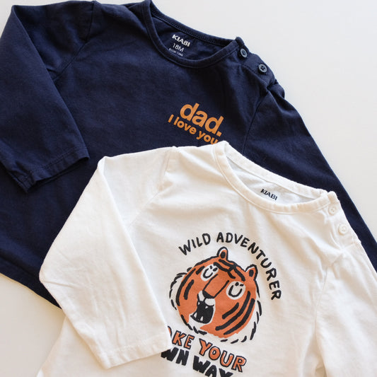 Lot de 2 t-shirt Kiabi - 18 mois